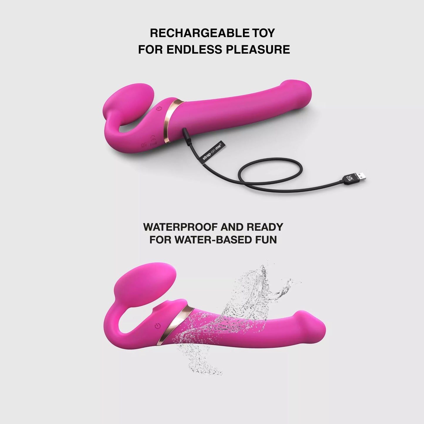 STRAP-ON-ME - MULTI ORGASM BENDABLE STRAP-ON