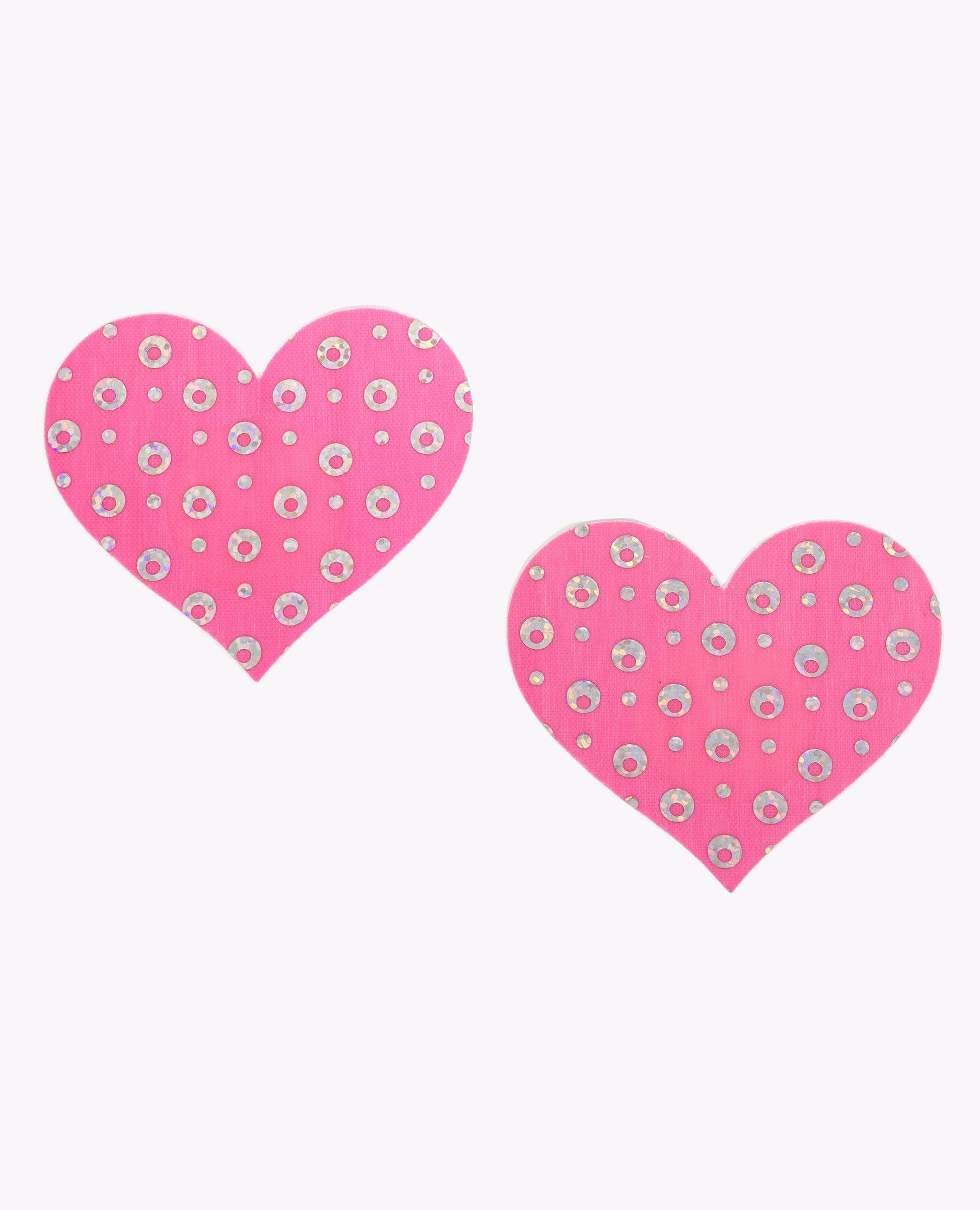 CD+ HOLO DOT HEART PASTIES