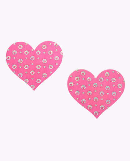 CD+ HOLO DOT HEART PASTIES