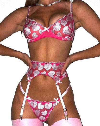 SHEER HEARTS SET