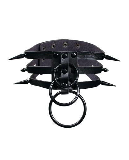 CAGE SPIKED COLLAR.