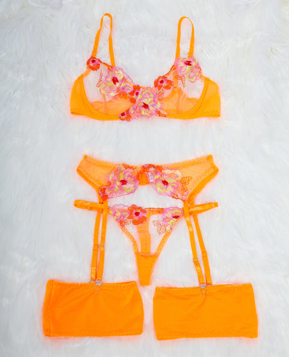 LOVE HEARTS SET FLUO_ORANGE